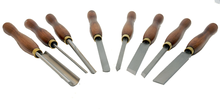 Set sgorbe professionali per tornitura legno
